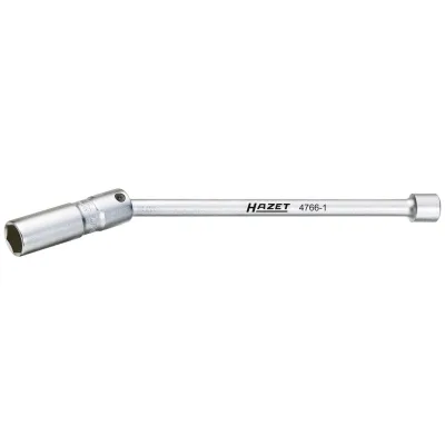 Hazet Zündkerzen Schlüssel 4766-1, 3/8 (10 mm) Vierkant hohl, Außen Sechskant Profil, SW 16 mm, 5/8