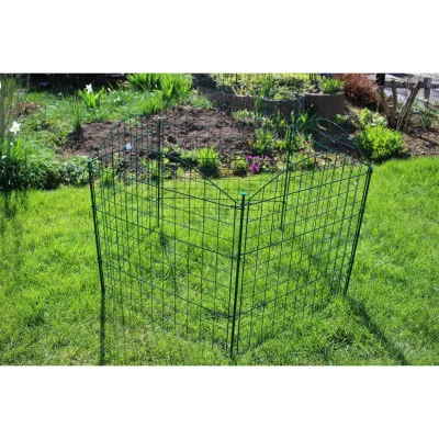 HC Garten & Freizeit Teichzaun Oberbogen Komplettset dunkelgrün