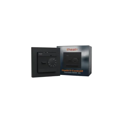 Heatit S-Control2 (Schwarz Matt)