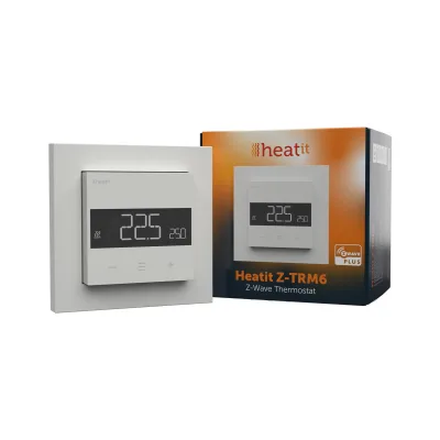 HeatIt Z-TRM6 Thermostat  Z-Wave 800 Serie (Weiß RAL 9003)
