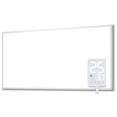 Heidenfeld Infrarotheizung HF-HP100-3, m. Thermostat, weiß, 300-1200 Watt, 10 J. Garantie (1000 Watt)