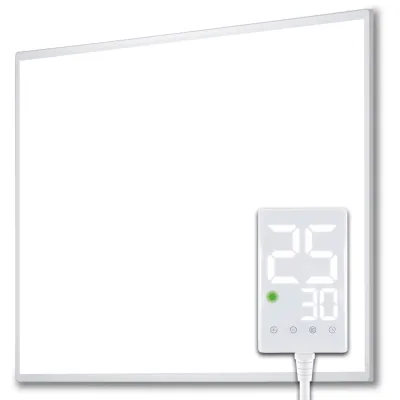 Heidenfeld Infrarotheizung HF-HP100-3, m. Thermostat, weiß, 300-1200 Watt, 10 J. Garantie (300 Watt)