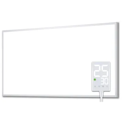 Heidenfeld Infrarotheizung HF-HP100-3, m. Thermostat, weiß, 300-1200 Watt, 10 J. Garantie (800 Watt)