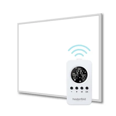Heidenfeld Infrarotheizung HF-HP106-3, 300-1000 Watt, für 3-25 m², 10 Jahre Garantie, Fernbedienung (800 Watt)