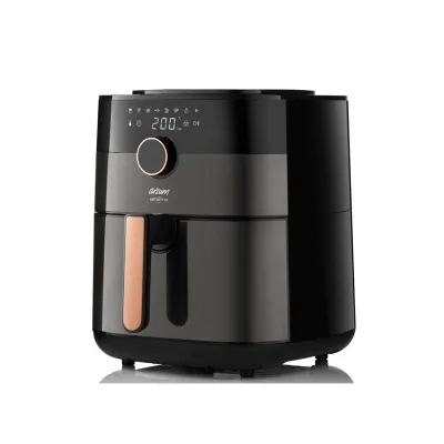 Heißluftfritteuse Air Fryer Schwarz/Kupfer