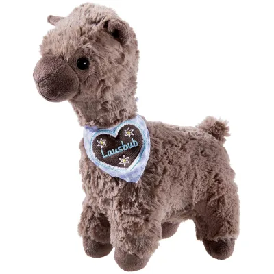 HEUNEC KUMA Lama Lausbub dunkelbraun 35cm