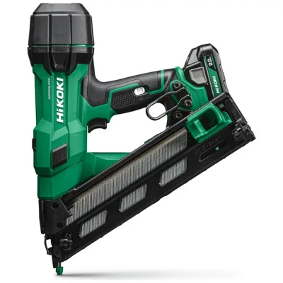 HiKOKI Akku-Stiftnagler 18 V Brushless, 34° Stiftnagler für 15 Gauge/1,8 mm Stiftnägel, incl. 2 x Akku 2 Ah, Ladegerät, Zubehör, Koffer