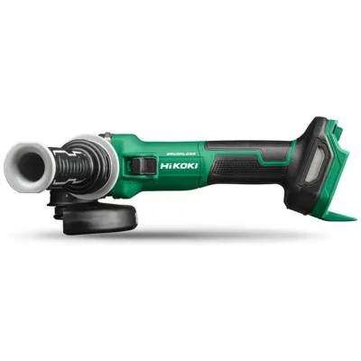 HiKOKI Akku-Winkelschleifer 18 V Brushless, 125 mm, mit Schiebeschalter und Bremse, incl. Zubehör, Koffer
