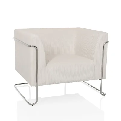 hjh LIVING Loungesessel Curacao Cord Stoff mit Armlehnen
