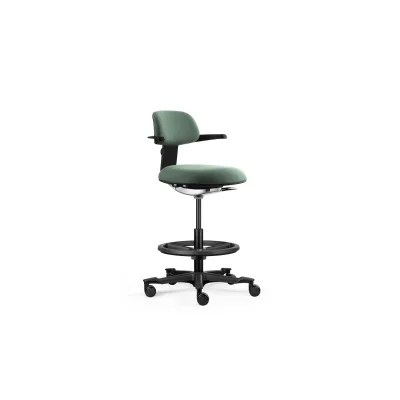 hjh OFFICE Arbeitsstuhl TOP WORK 40 Stoff mit Armlehnen