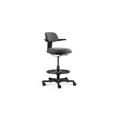 hjh OFFICE Arbeitsstuhl TOP WORK 40 Stoff mit Armlehnen