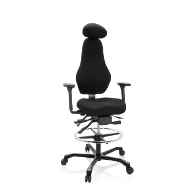 hjh OFFICE Counterstuhl RESISTIO WORK Stoff mit Armlehnen (höhenverstellbar)