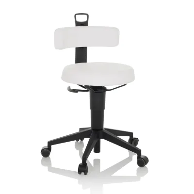 hjh OFFICE Drehhocker TOP WORK FLEX PU Kunstleder ohne Armlehnen