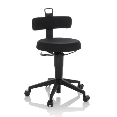 hjh OFFICE Drehhocker TOP WORK FLEX Stoff ohne Armlehnen