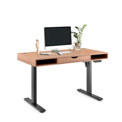 hjh OFFICE Elektrisch höhenverstellbarer Schreibtisch Worktime Style Melaminharzbeschichtete Spanplatte