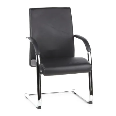 hjh OFFICE Freischwinger BAROLO V Leder mit Armlehnen