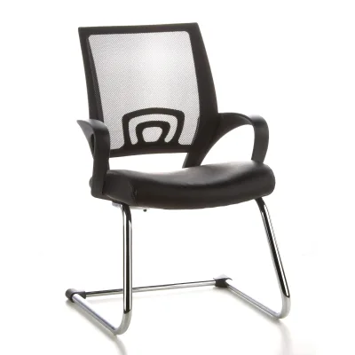 hjh OFFICE Freischwinger VISTO NET V Kunstleder/Netzstoff mit Armlehnen