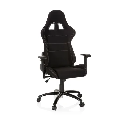 hjh OFFICE Gamingstuhl GAME FORCE Stoff mit Armlehnen (höhenverstellbar)