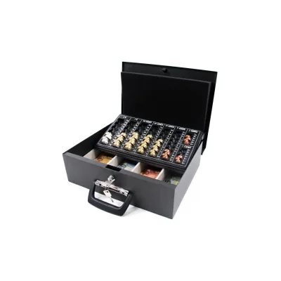 hjh OFFICE Geldkassette SAFE I Stahl