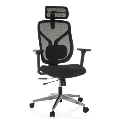 hjh OFFICE High End Bürostuhl CASSILIS B Stoff / Netzstoff mit Armlehnen (höhenverstellbar)
