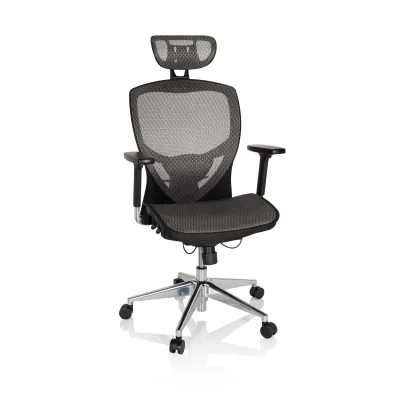 hjh OFFICE High End Bürostuhl VENUS ONE Netzstoff mit Armlehnen