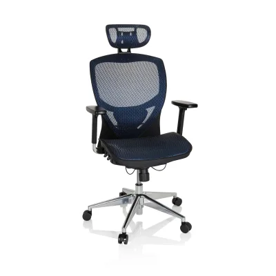 hjh OFFICE High End Bürostuhl VENUS ONE Netzstoff mit Armlehnen