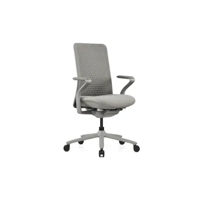 hjh OFFICE High End Bürostuhl VERVIO Stoff / Netzstoff mit Armlehnen