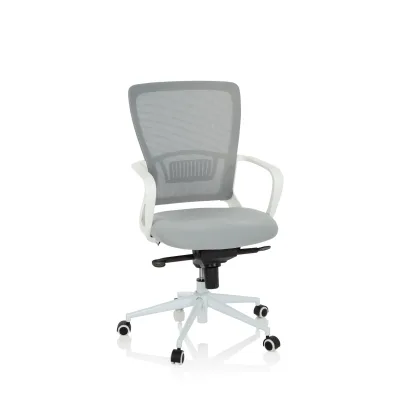 hjh OFFICE Home Office Bürostuhl ESTRIA Stoff / Netzstoff mit Armlehnen