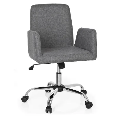 hjh OFFICE Home Office Bürostuhl FLOW Stoff mit Armlehnen
