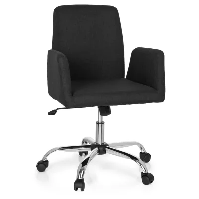 hjh OFFICE Home Office Bürostuhl FLOW Stoff mit Armlehnen