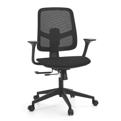hjh OFFICE Home Office Bürostuhl Malio Stoff / Netzstoff mit Armlehnen