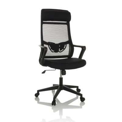 hjh OFFICE Home Office Bürostuhl NEKEO Stoff / Netzstoff mit Armlehnen