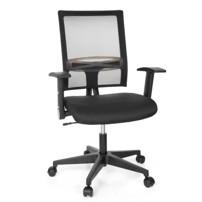 hjh OFFICE Home Office Bürostuhl OFFICE R8 Stoff / Netzstoff mit abklappbaren Armlehnen