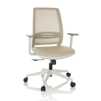 hjh OFFICE Home Office Bürostuhl PROFONDO ECO W Stoff / Netzstoff mit Armlehnen