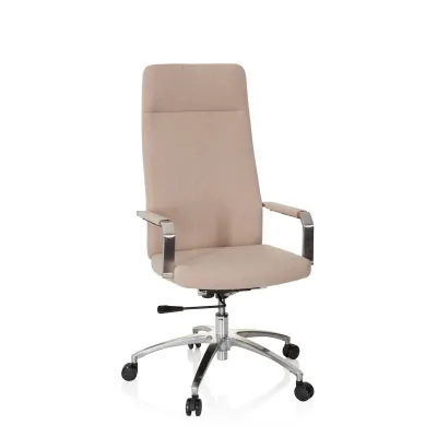 hjh OFFICE Home Office Bürostuhl SARANTO PLUS I Stoff mit Armlehnen