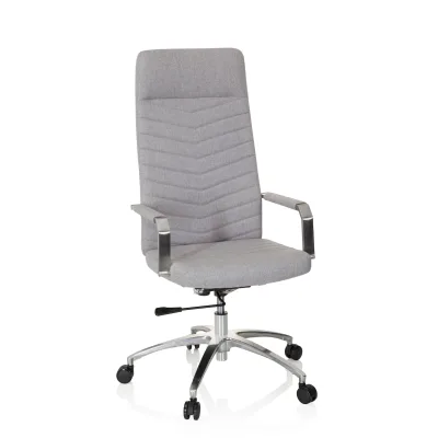 hjh OFFICE Home Office Bürostuhl SARANTO PLUS Stoff mit Armlehnen
