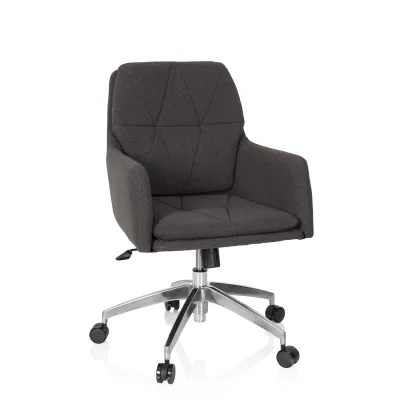 hjh OFFICE Home Office Bürostuhl SHAKE 350 Stoff mit Armlehnen