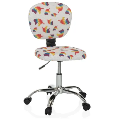 hjh OFFICE Kinderdrehstuhl KID BUBBLE Stoff ohne Armlehnen