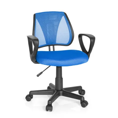 hjh OFFICE Kinderdrehstuhl KIDDY CD Stoff / Netzstoff mit Armlehnen
