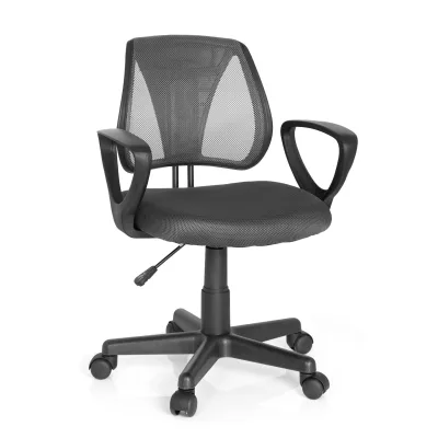 hjh OFFICE Kinderdrehstuhl KIDDY CD Stoff / Netzstoff mit Armlehnen