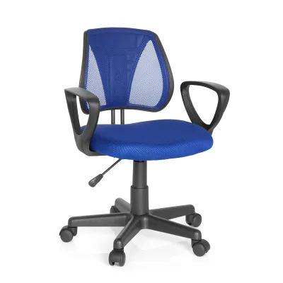 hjh OFFICE Kinderdrehstuhl KIDDY CD Stoff / Netzstoff mit Armlehnen
