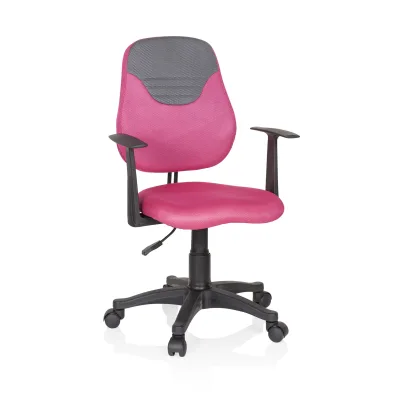 hjh OFFICE Kinderdrehstuhl KIDDY STYLE Stoff mit Armlehnen