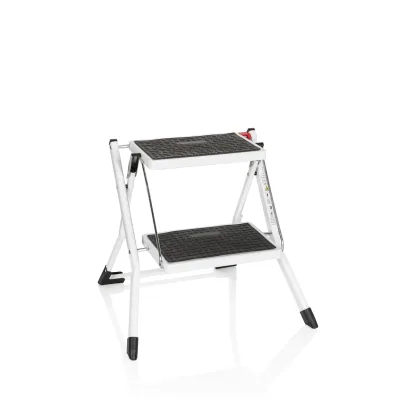hjh OFFICE Klappleiter SOLID W1 Stahl