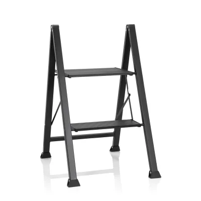 hjh OFFICE Klappleiter SOLID W5 Aluminium, Stahl