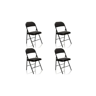 hjh OFFICE Klappstuhl 4er Pack TUDELA Kunstleder