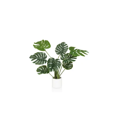 hjh OFFICE Kunstpflanze MONSTERA I Kunststoff