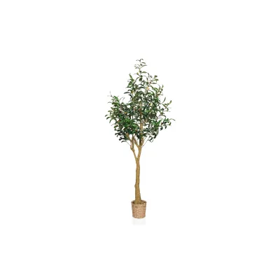 hjh OFFICE Kunstpflanze OLIVE II Kunststoff