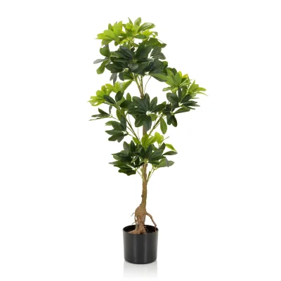 hjh OFFICE Kunstpflanze SCHEFFLERA Kunststoff, Stoff