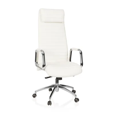 hjh OFFICE Luxus Chefsessel ASPERA 20 Leder mit Armlehnen