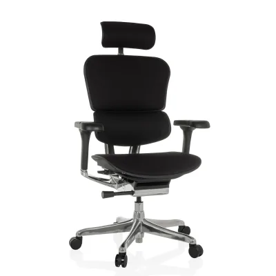hjh OFFICE Luxus Chefsessel ERGOHUMAN GEN2 Stoff mit Armlehnen (höhenverstellbar)